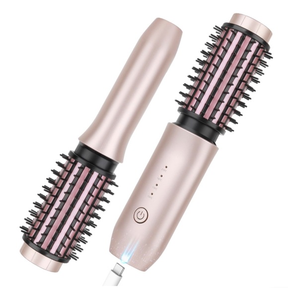 3-1 Thermal Curling Iron Straightener Hair Drying Tool CORDLESS USB Rechargeable - Picture 1 of 4